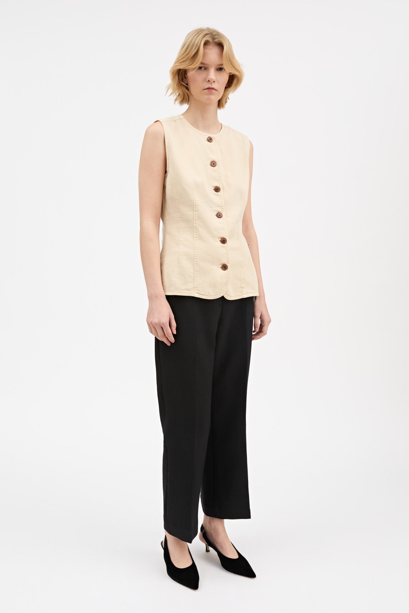 Skall Studio Tammy vest Vest Beige